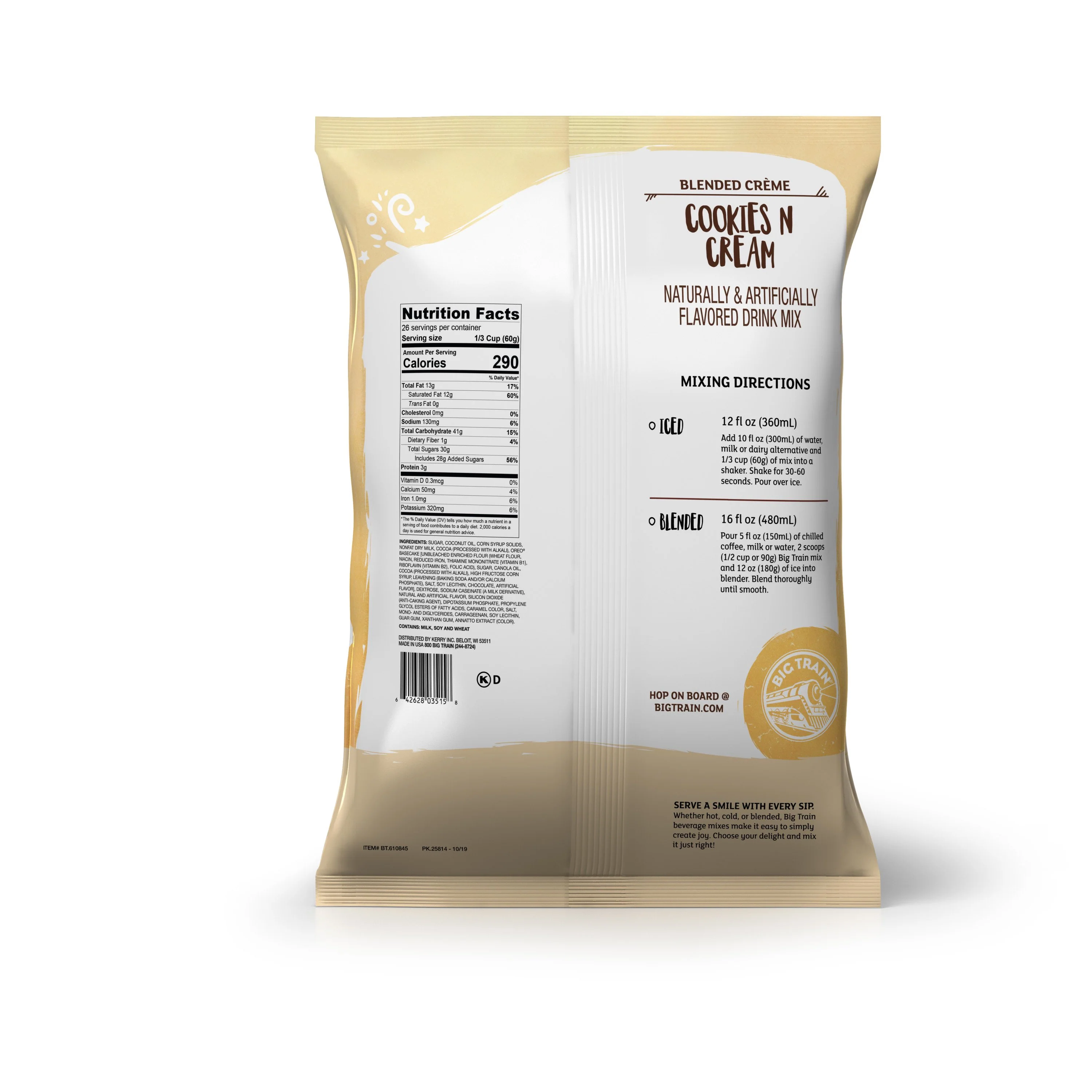 Big Train Powdered Beverage Mix - Cookies N Cream - Image 2