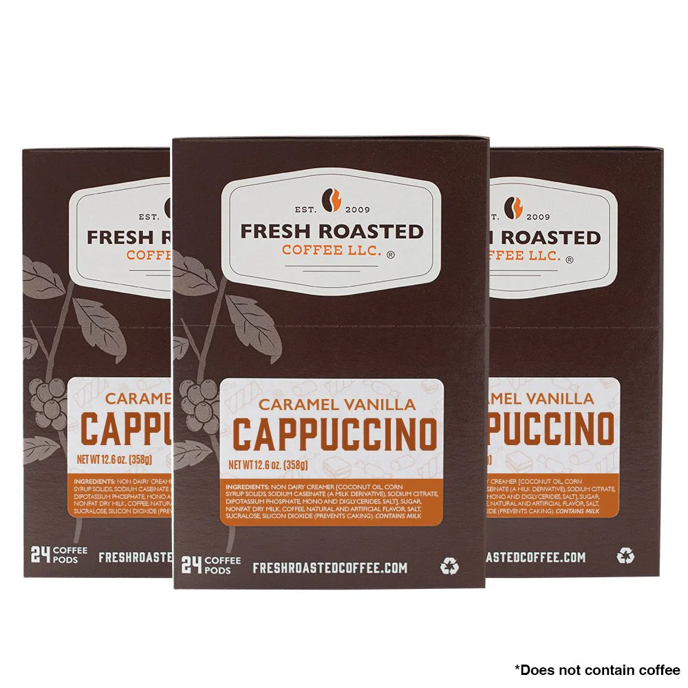Caramel Vanilla Cappuccino - Powdered Drink Pods - Image 2