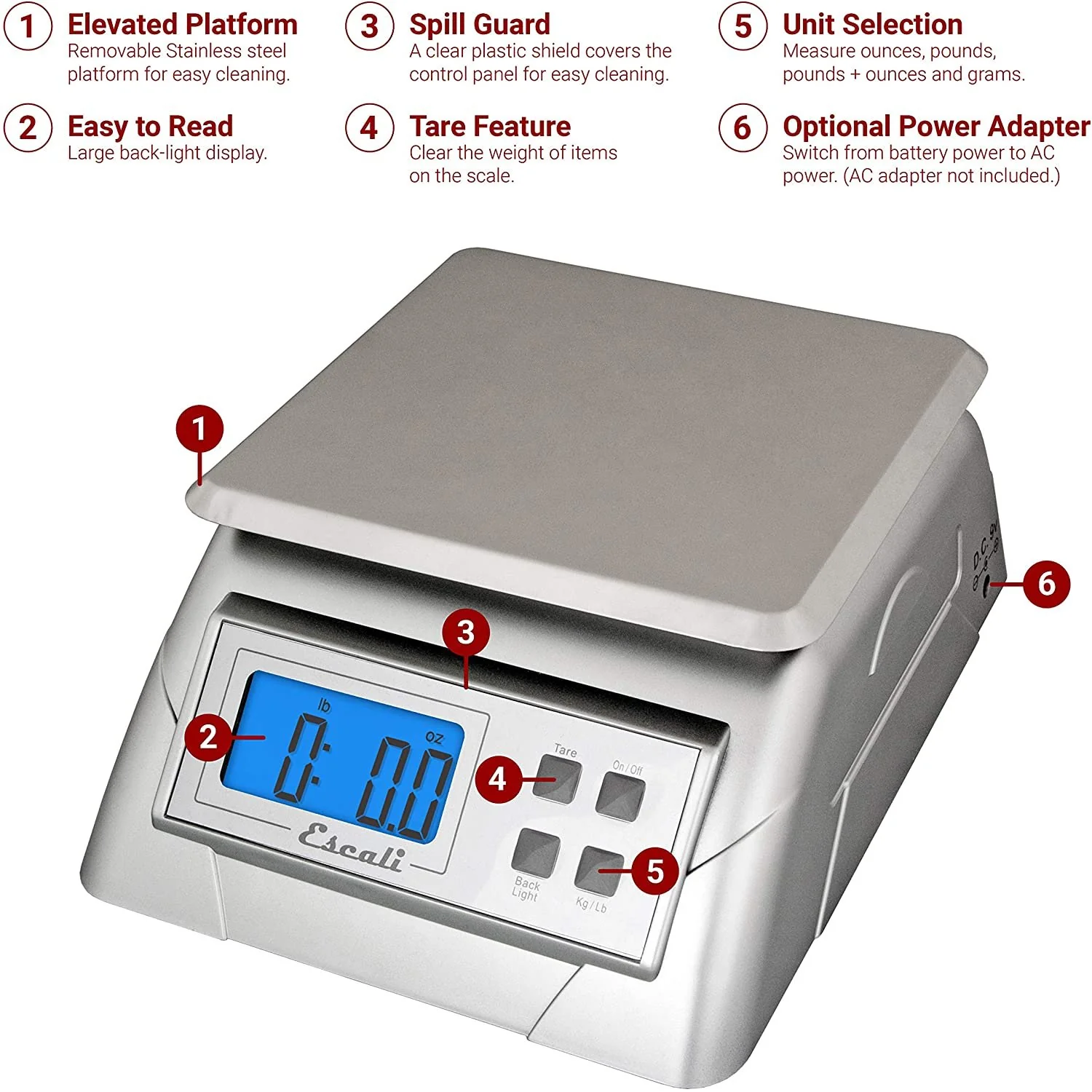 Escali® Alimento Ultra-Accurate Scale - Image 2