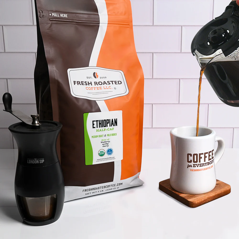 Organic Ethiopian Water-Processed Half Caf - Roasted Coffee - Image 10