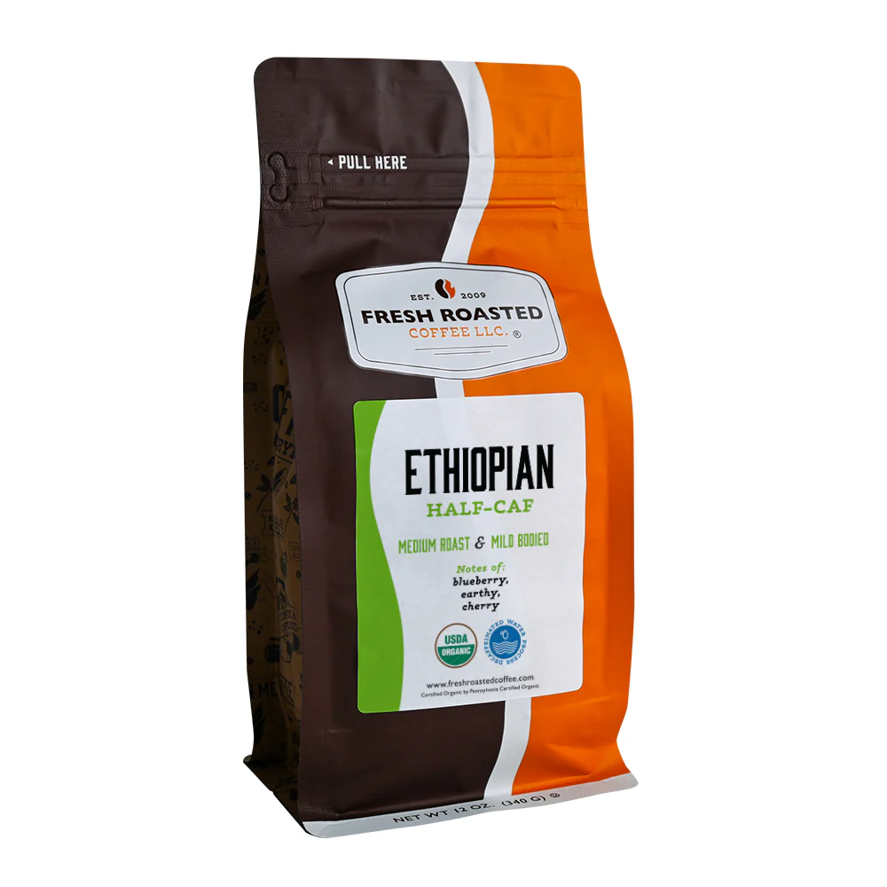 Organic Ethiopian Water-Processed Half Caf - Roasted Coffee - Image 3