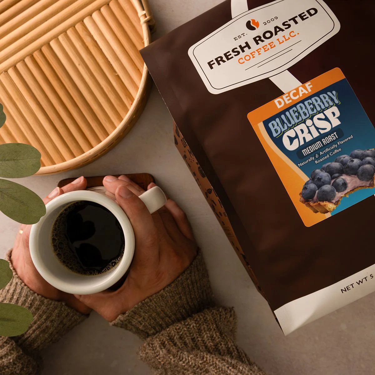 Decaf Blueberry Crisp - Flavored Roasted Coffee - Image 9