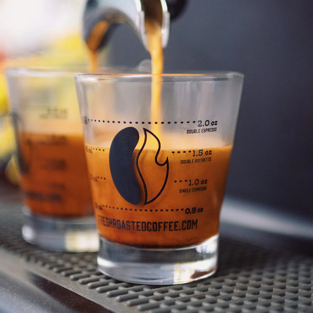 Fresh Roasted Coffee Espresso Glass - Image 2