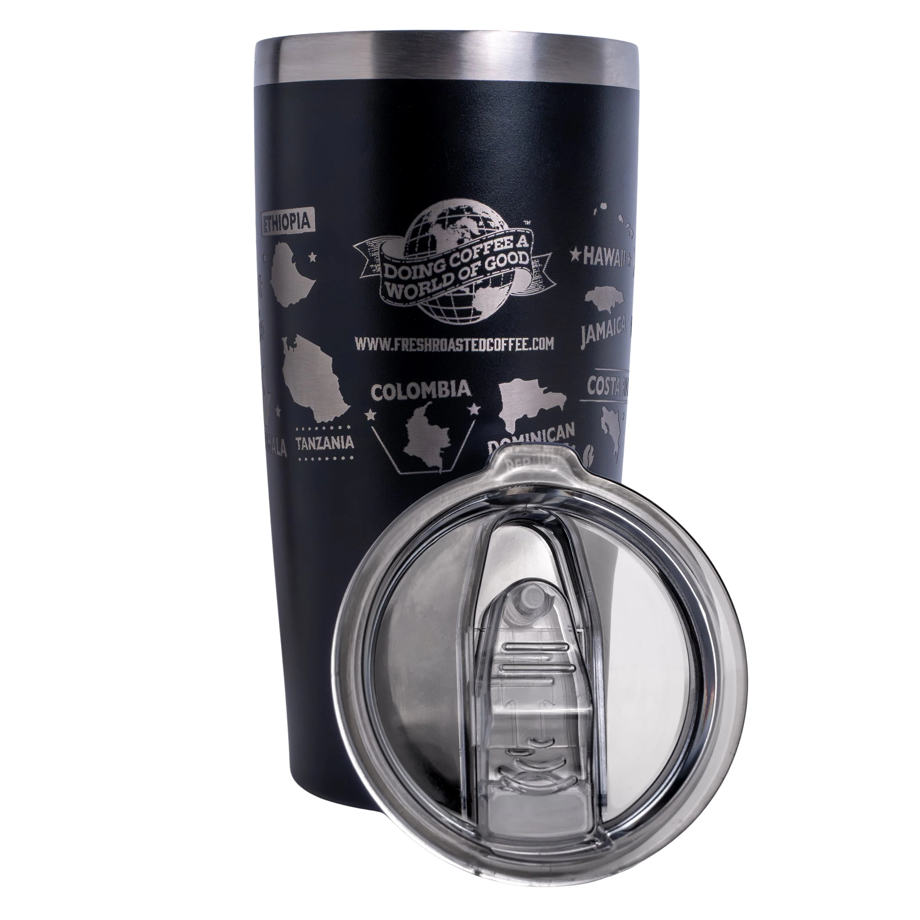 Fresh Roasted Coffee Travel Mug - Black - Image 3