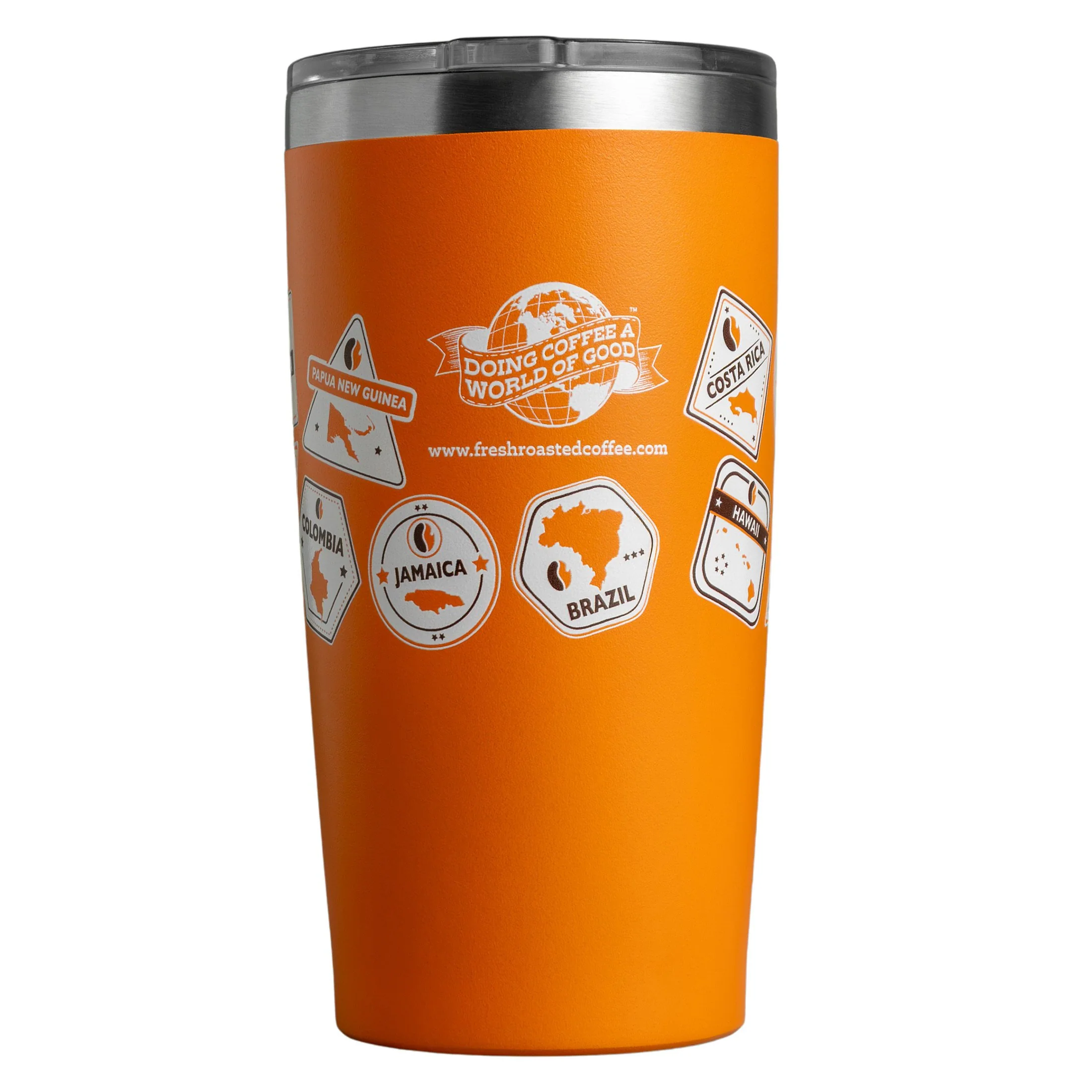 Fresh Roasted Coffee Travel Mug - Orange - Image 2