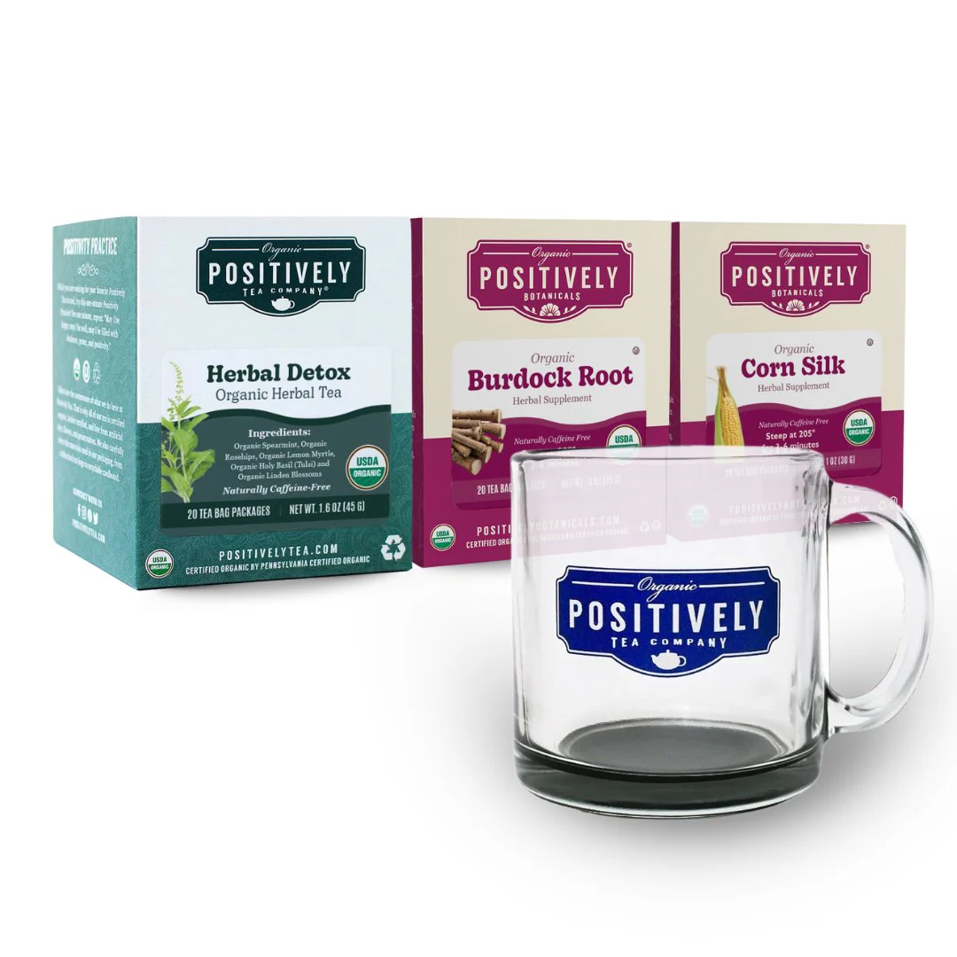 Detox & Cleanse Tea Bag Bundle - Tea, Botanicals and Mug - Image 2