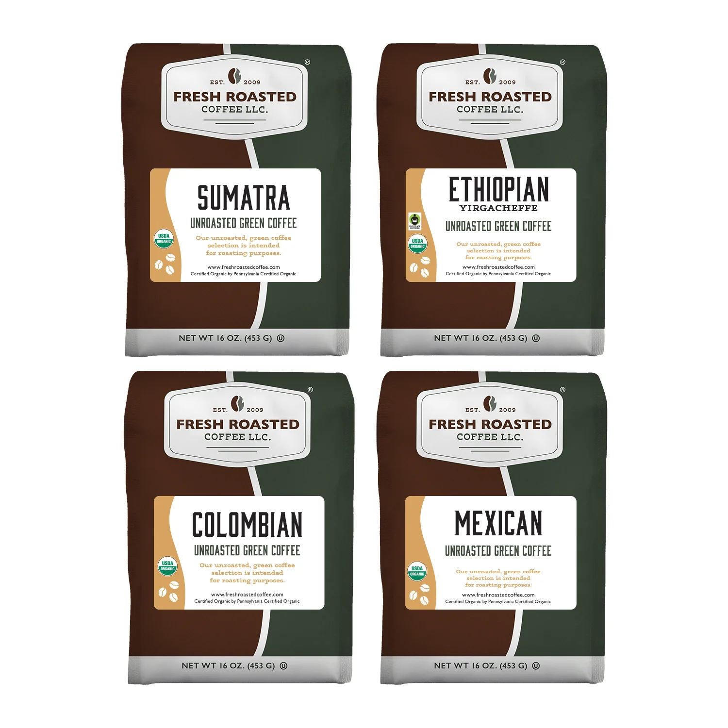 Unroasted Organic Explorer Sampler - Home Roaster's Starter Kit - Image 6