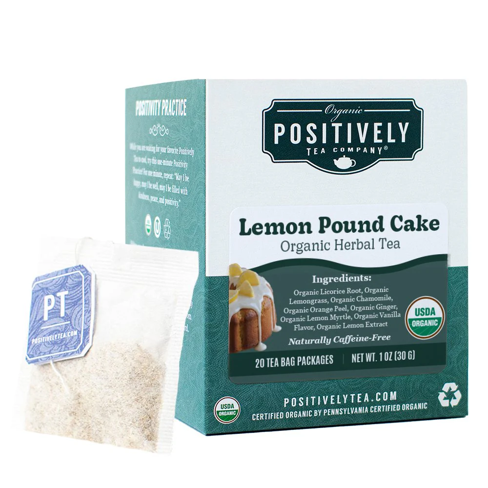 Organic Lemon Pound Cake Herbal - Tea Bags - Image 3