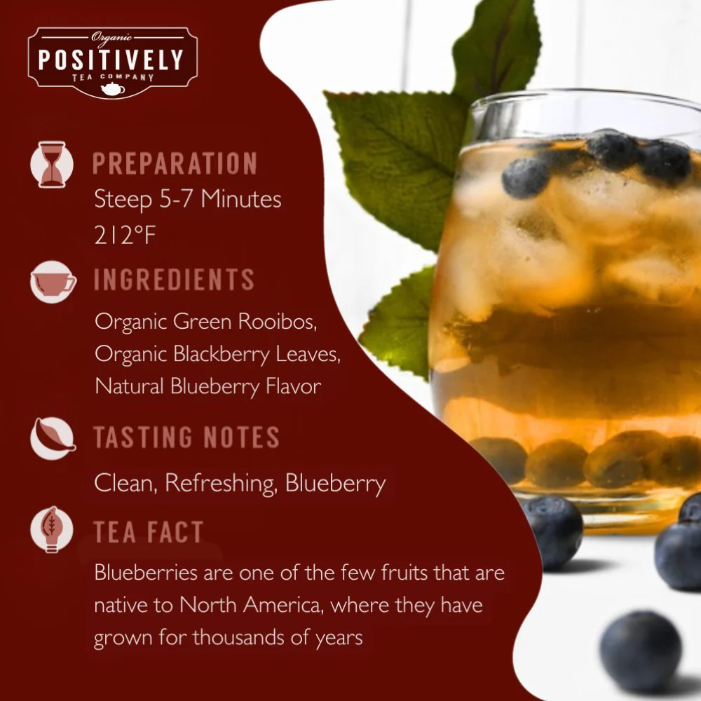 Organic Blueberry Bliss Rooibos - Loose Leaf Tea - Image 6