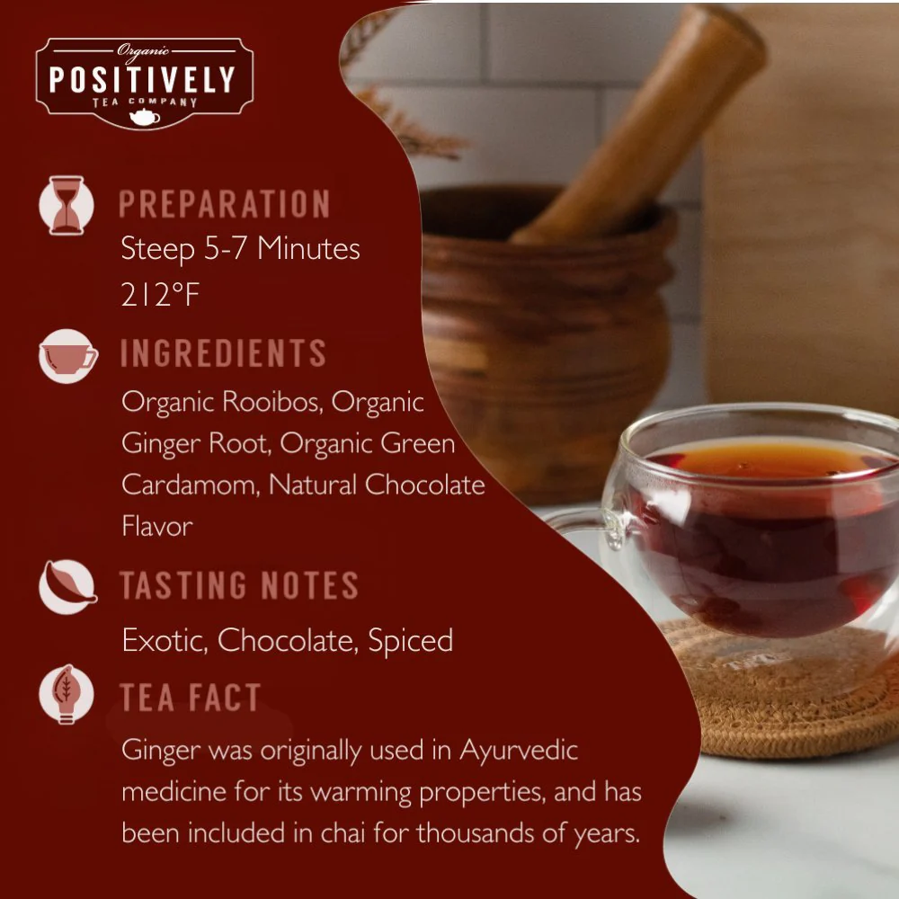 Organic Chocolate Chai Rooibos - Tea Bags - Image 4