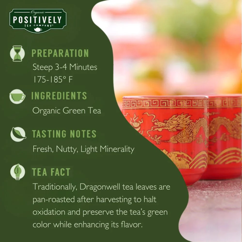 Organic Dragonwell - Loose Leaf Tea - Image 7