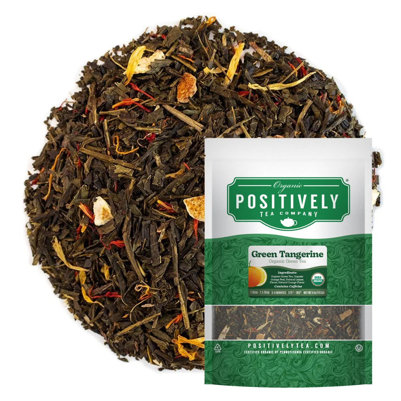 Organic Green Tangerine - Loose Leaf Tea - Image 5