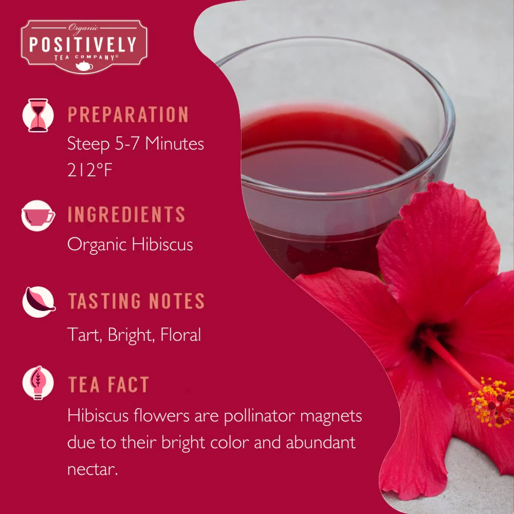 Organic Hibiscus Tisane - Loose Leaf Tisane - Image 6