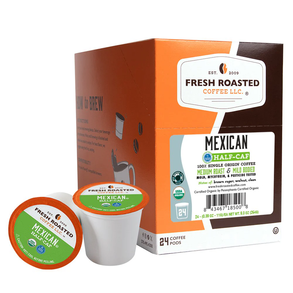 Organic Mexican Water-Processed Half Caf - Classic Coffee Pods - Image 2