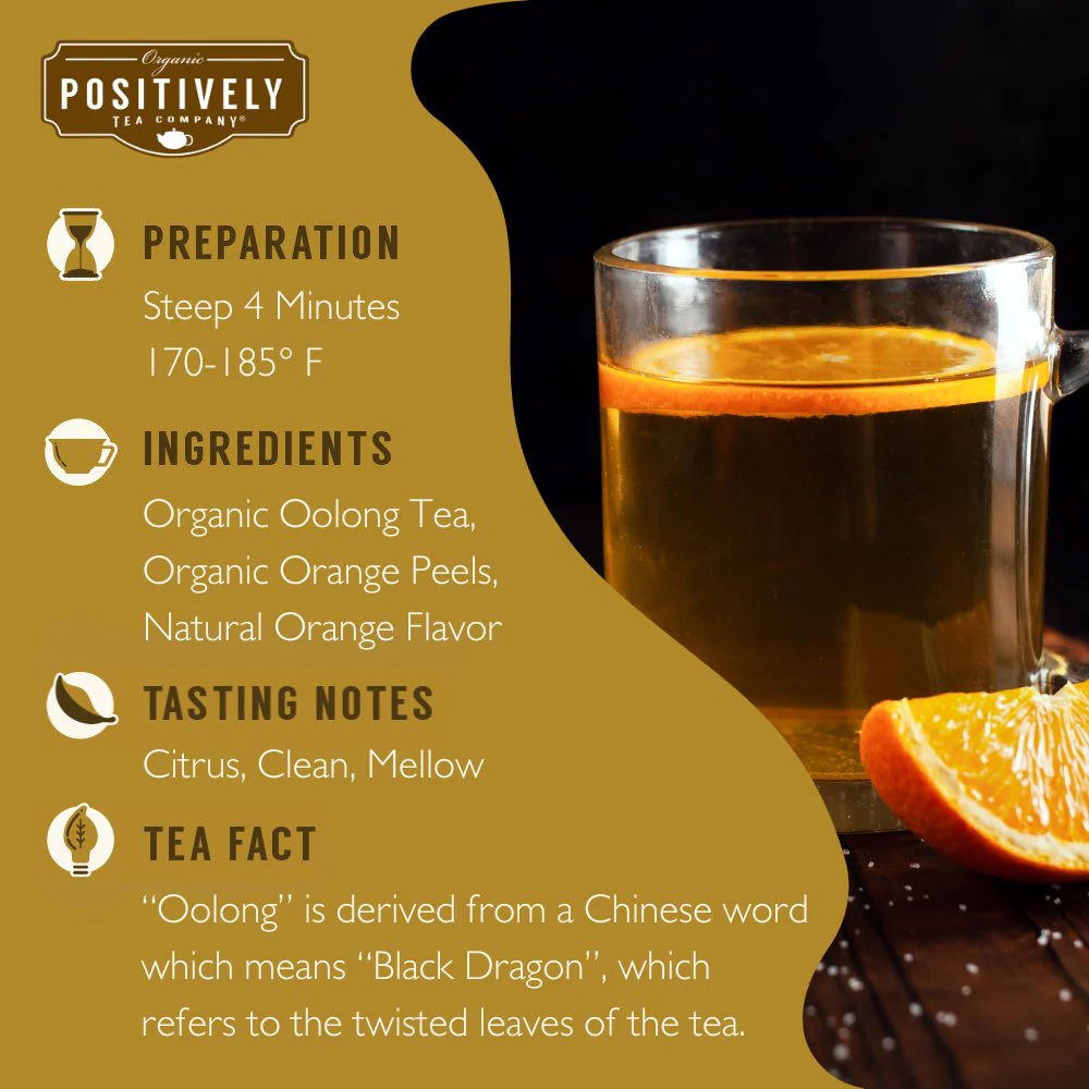 Organic Orange Blossom Special Oolong - Loose Leaf Tea - Image 6