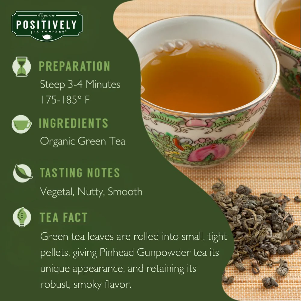Organic Pinhead Gunpowder - Loose Leaf Tea - Image 6