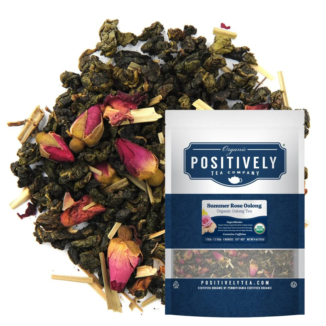 Organic Summer Rose Oolong - Loose Leaf Tea - Image 5