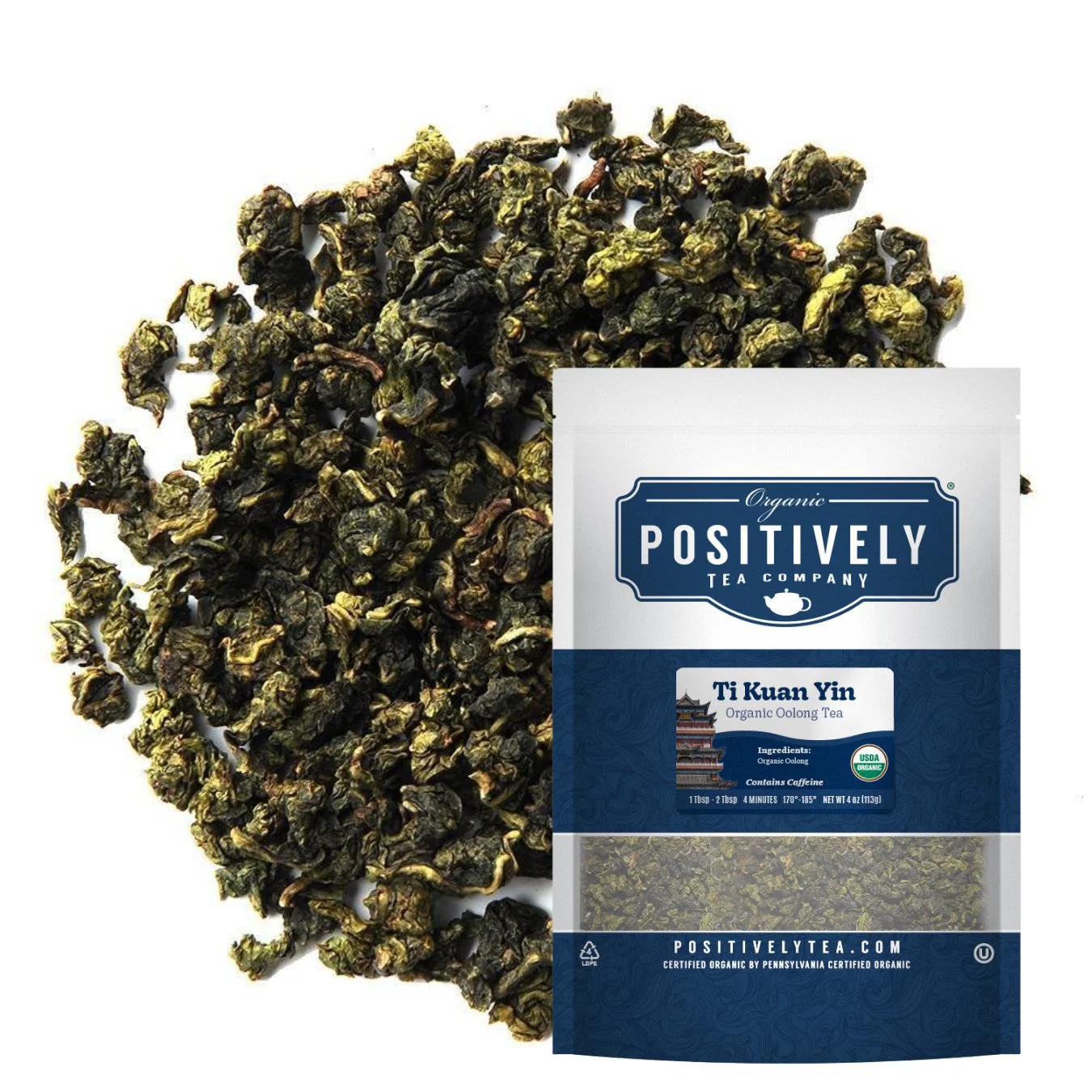 Organic Ti Kuan Yin Oolong - Loose Leaf Tea - Image 5