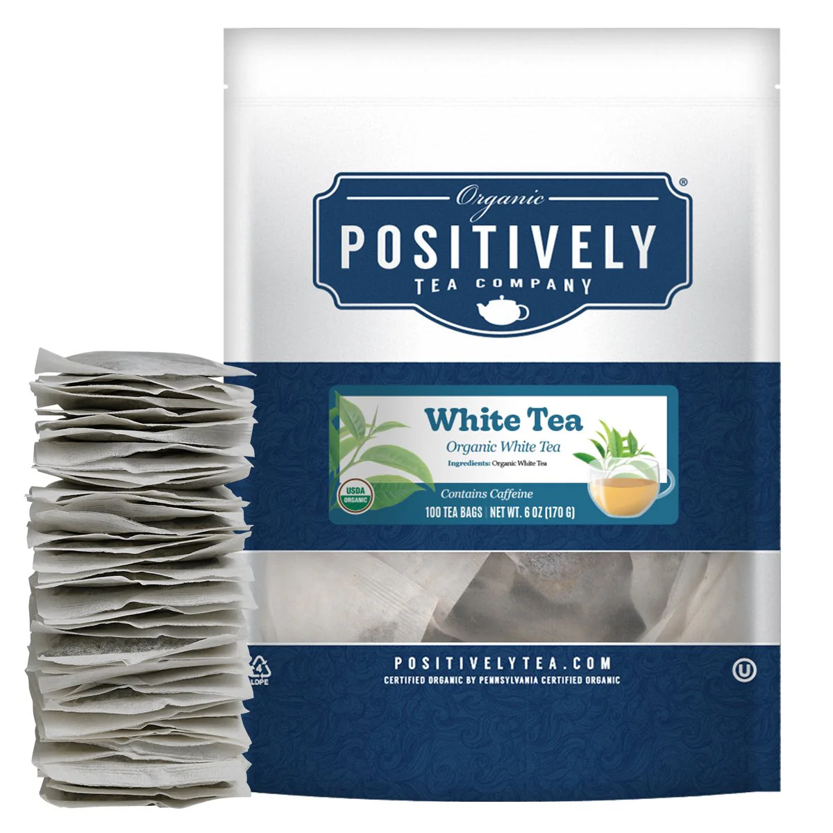 Organic White Tea Bags - Image 2