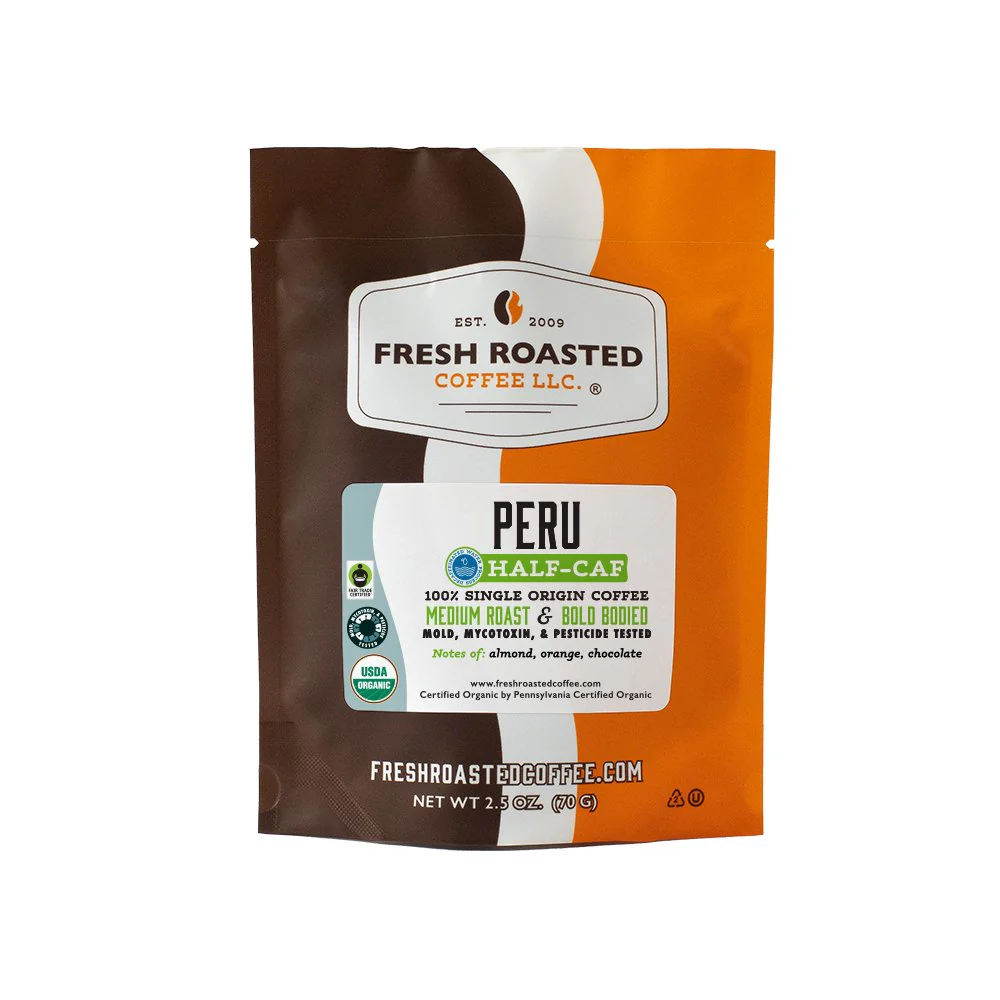 Organic Peru Water-Processed Half Caf - Roasted Coffee - Image 6