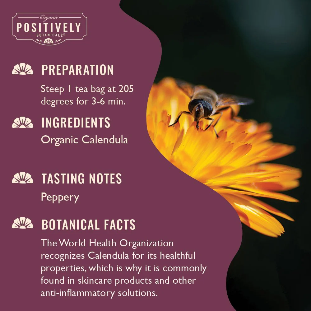 Organic Calendula - Botanical Tea Bags - Image 2