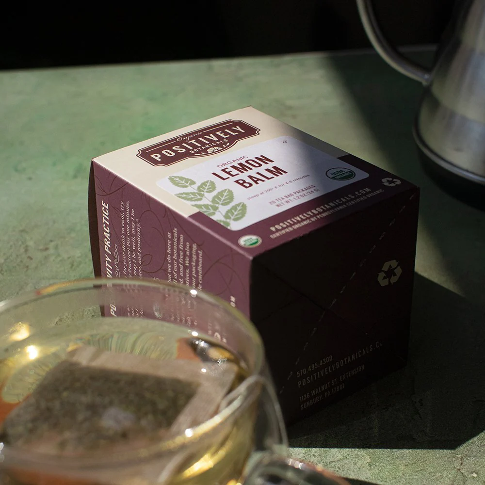 Organic Lemon Balm - Botanical Tea Bags - Image 5