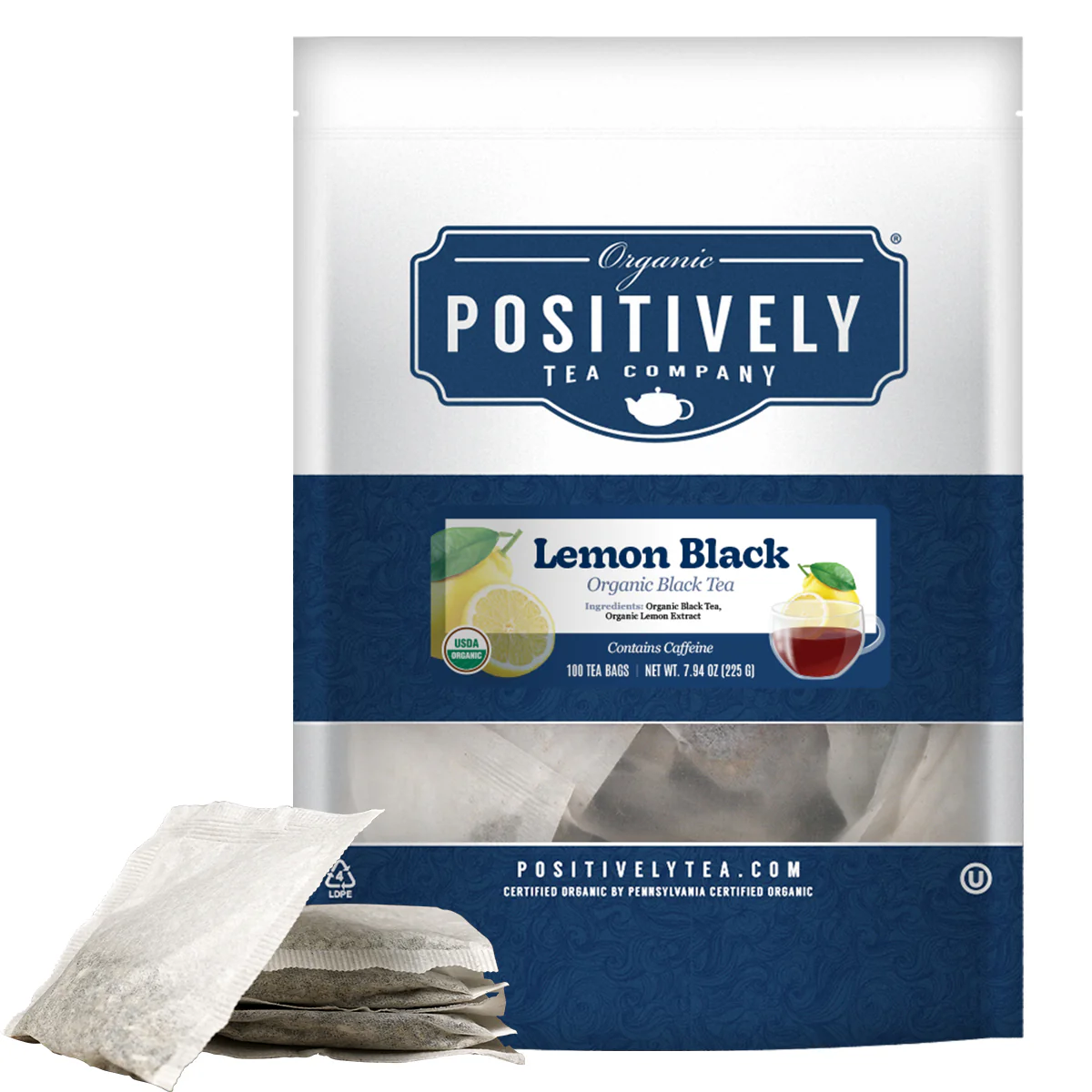 Organic Lemon - Black Tea Bags - Image 2