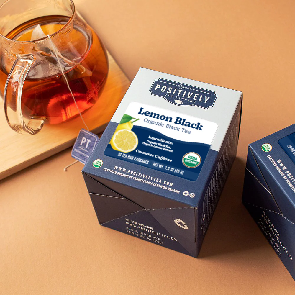 Organic Lemon - Black Tea Bags - Image 6