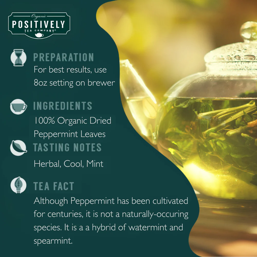 Organic Peppermint Leaf Herbal - Classic Tea Pods - Image 6