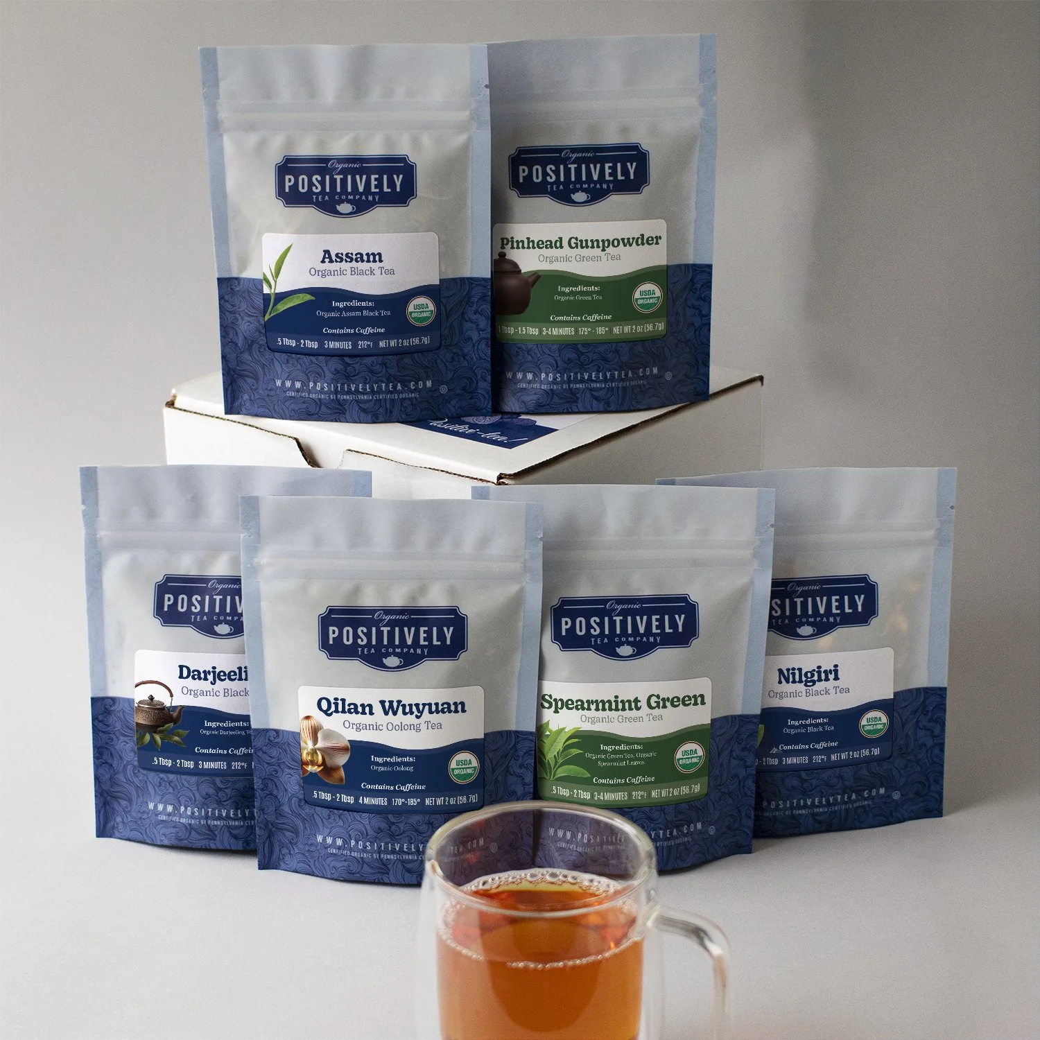 Organic Positively Tea Sampler - Traditional Selections Mini-Flight - Image 2