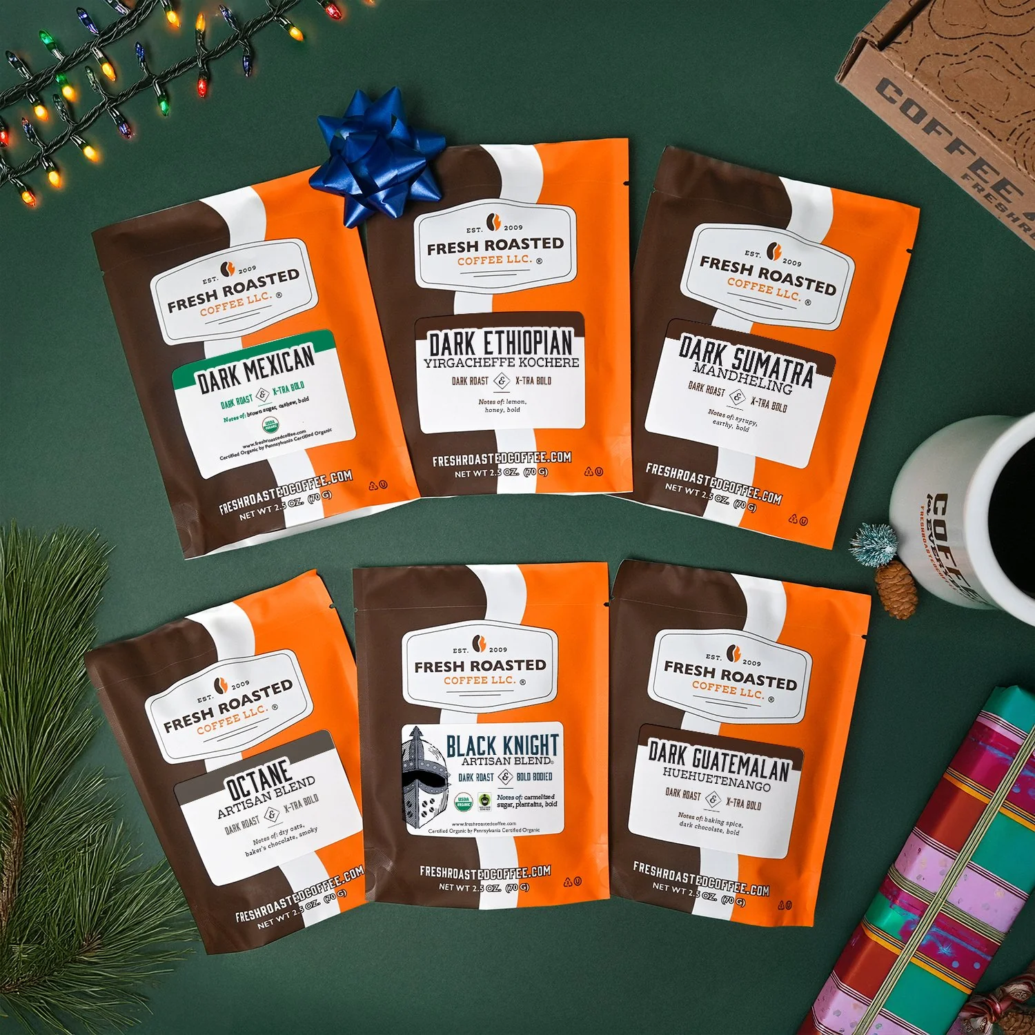 Fresh Roasted Six Pack Sampler - Dark & Delicious - Image 2