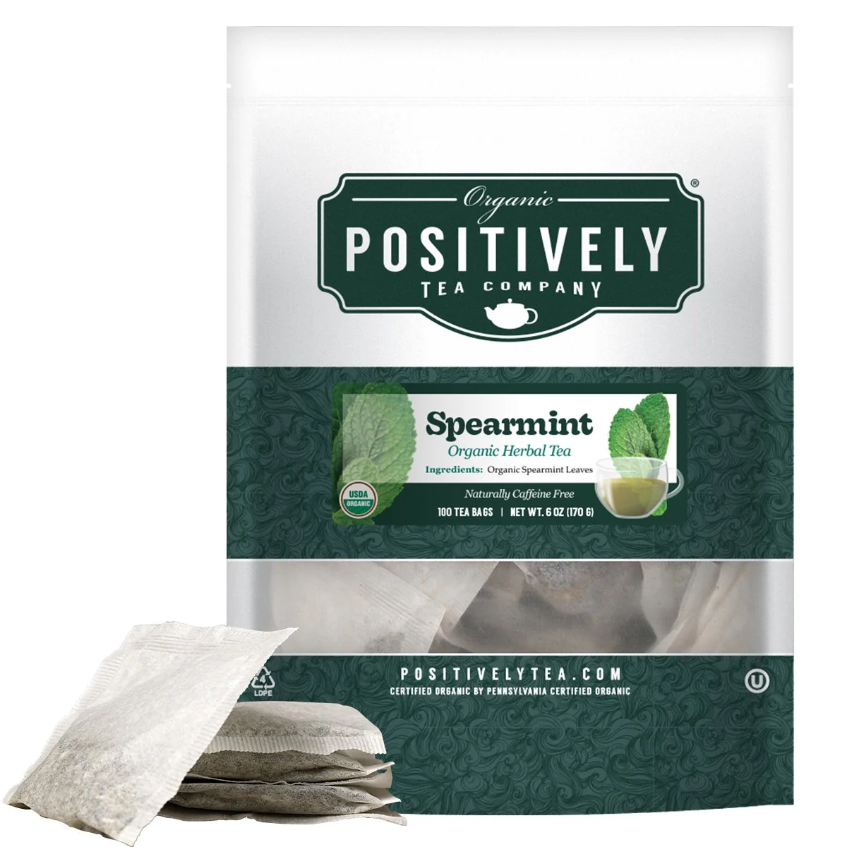 Organic Spearmint Leaf Herbal - Tea Bags - Image 9
