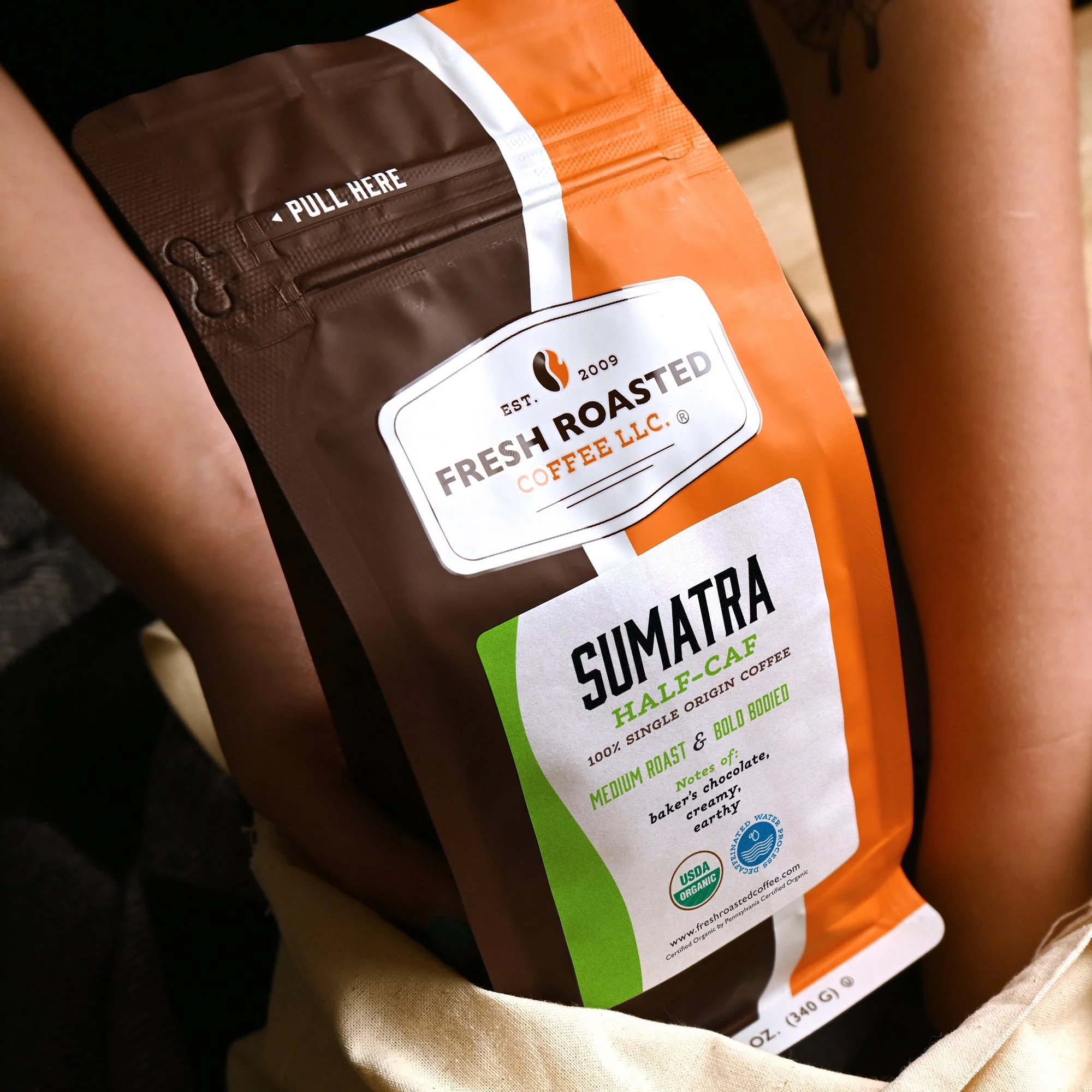 Organic Sumatra Water-Processed Half Caf - Roasted Coffee - Image 11
